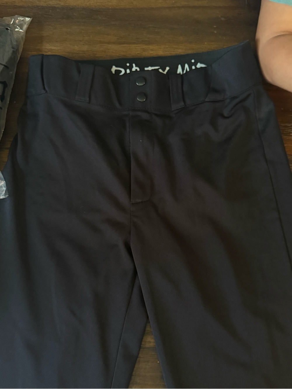 Kids Black Jogger Sweatpants with Snap Front